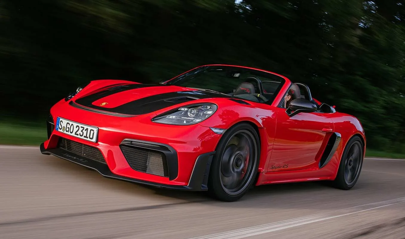 Porsche 718 Spyder RS review open top performance and specs for 2024